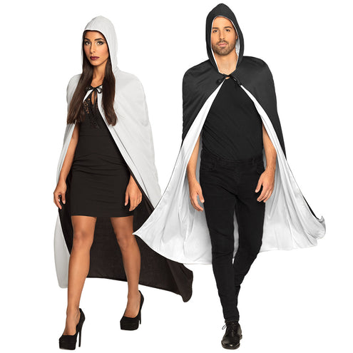 E-Carnavalskleding.nl Cape Twilight zwart/wit