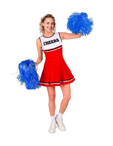 E-Carnavalskleding.nl Cheerleader rood kostuum Lynn dames
