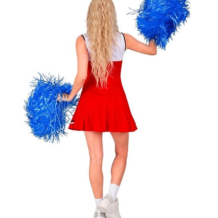 E-Carnavalskleding.nl Cheerleader rood kostuum Lynn dames