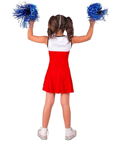 E-Carnavalskleding.nl Cheerleader rood kostuum Lynntje kinderen