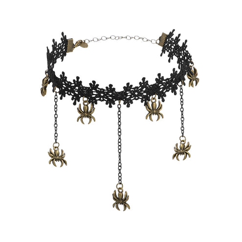 E-Carnavalskleding.nl Choker Spiders