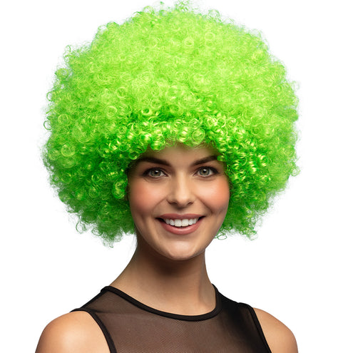 E-Carnavalskleding.nl Clown pruik afro krullen Groove blond