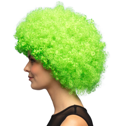 E-Carnavalskleding.nl Clown pruik afro krullen Groove blond