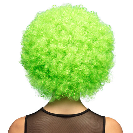 E-Carnavalskleding.nl Clown pruik afro krullen Groove blond