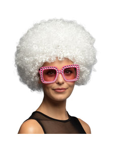E-Carnavalskleding.nl Clown pruik afro krullen Groove wit