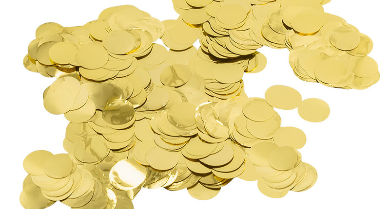 E-Carnavalskleding.nl Confetti Metallic goud
