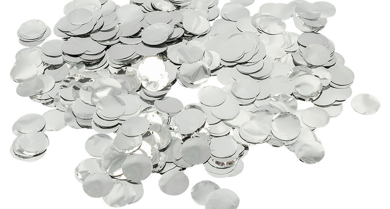 E-Carnavalskleding.nl Confetti Metallic zilver