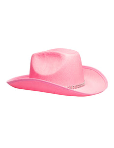 E-Carnavalskleding.nl Cowboy hoed Daisy roze