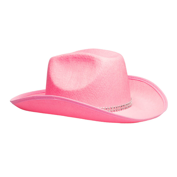 E-Carnavalskleding.nl Cowboy hoed Daisy roze
