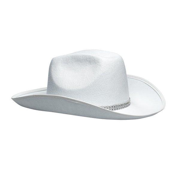 E-Carnavalskleding.nl Cowboy hoed Daisy wit