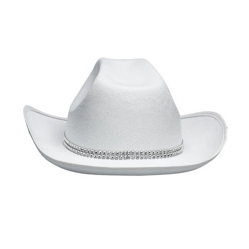 E-Carnavalskleding.nl Cowboy hoed Daisy wit