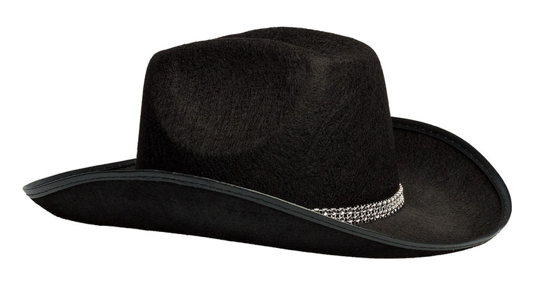 E-Carnavalskleding.nl Cowboy hoed Daisy zwart