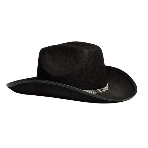 E-Carnavalskleding.nl Cowboy hoed Daisy zwart