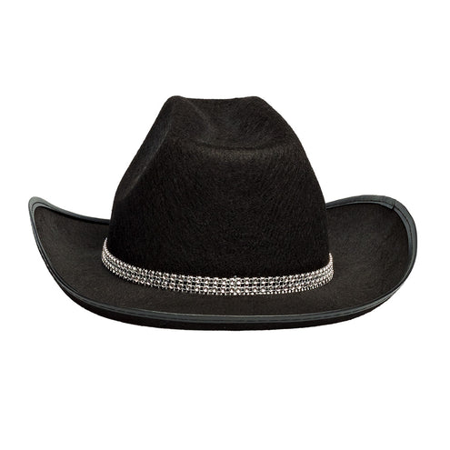 E-Carnavalskleding.nl Cowboy hoed Daisy zwart