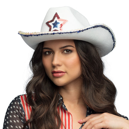 E-Carnavalskleding.nl Cowboy hoed Rodeo star USA