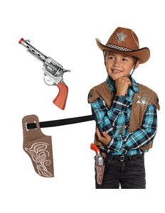 E-Carnavalskleding.nl Cowboy pistool met holster kind