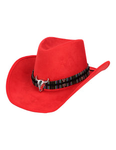 E-Carnavalskleding.nl Cowboyhoed Django rood