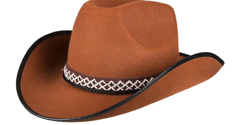 E-Carnavalskleding.nl Cowboyhoed kind bruin Chew