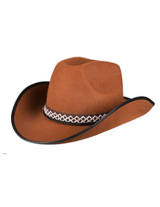 E-Carnavalskleding.nl Cowboyhoed kind bruin Chew