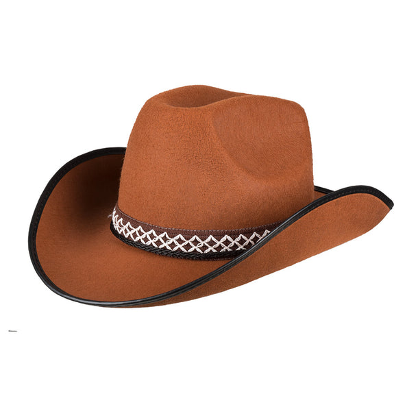 E-Carnavalskleding.nl Cowboyhoed kind bruin Chew