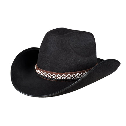 E-Carnavalskleding.nl Cowboyhoed kind zwart Chew