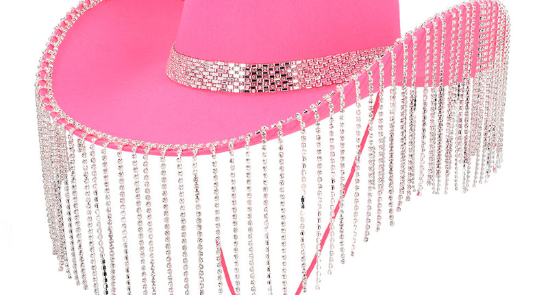 E-Carnavalskleding.nl Cowboyhoed Showgirl roze