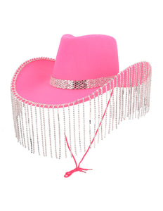 E-Carnavalskleding.nl Cowboyhoed Showgirl roze