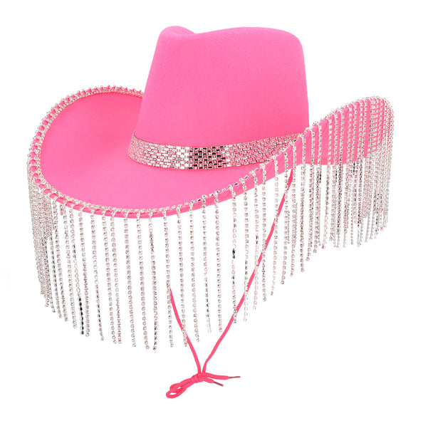 E-Carnavalskleding.nl Cowboyhoed Showgirl roze