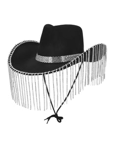 E-Carnavalskleding.nl Cowboyhoed Showgirl zwart