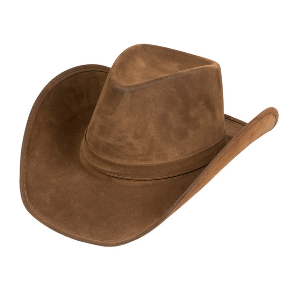 E-Carnavalskleding.nl Cowboyhoed 'suede' Wyoming bruin