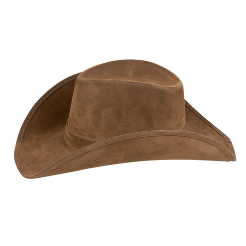E-Carnavalskleding.nl Cowboyhoed 'suede' Wyoming bruin