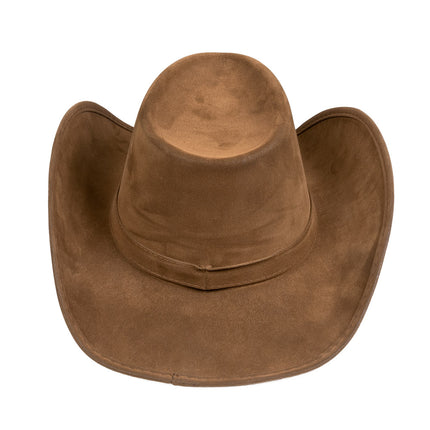 E-Carnavalskleding.nl Cowboyhoed 'suede' Wyoming bruin