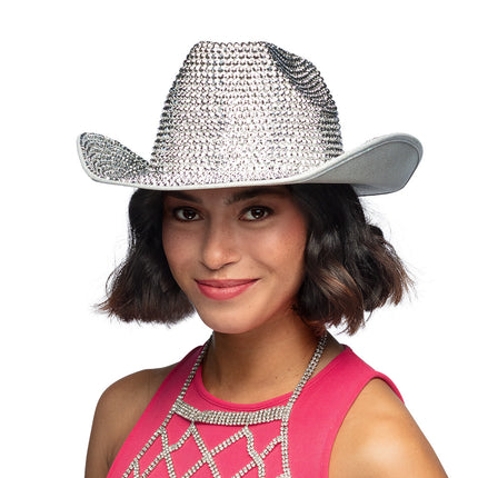 E-Carnavalskleding.nl Cowboyhoed Tomorrow zilver