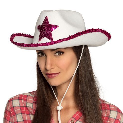 E-Carnavalskleding.nl Cowgirl hoed Rodeo star