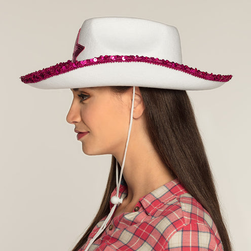 E-Carnavalskleding.nl Cowgirl hoed Rodeo star