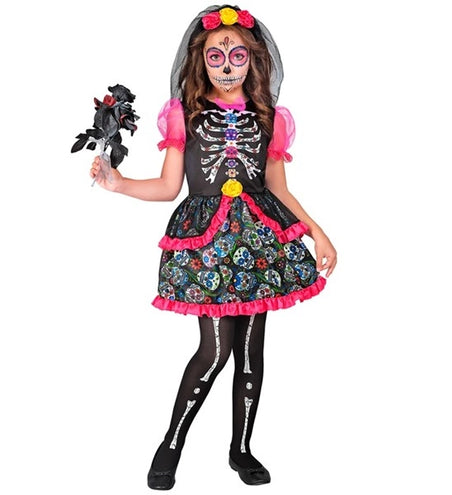 E-Carnavalskleding.nl Dag van de doden jurk Anouk kinderen