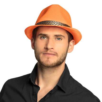 E-Carnavalskleding.nl Deukhoedje funky neon oranje