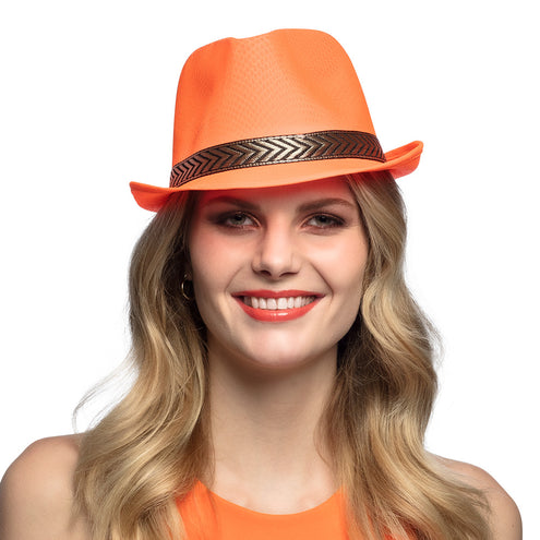 E-Carnavalskleding.nl Deukhoedje funky neon oranje