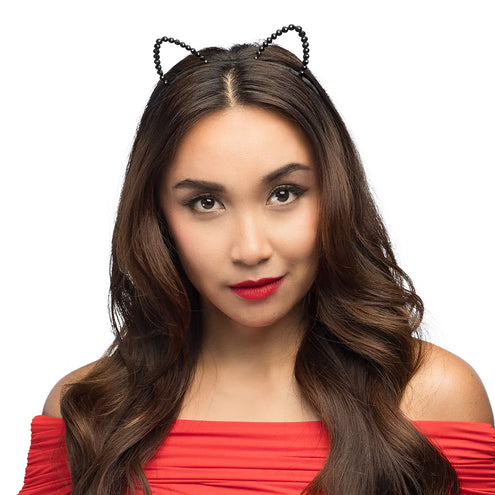 E-Carnavalskleding.nl Diadeem Cat black diamond