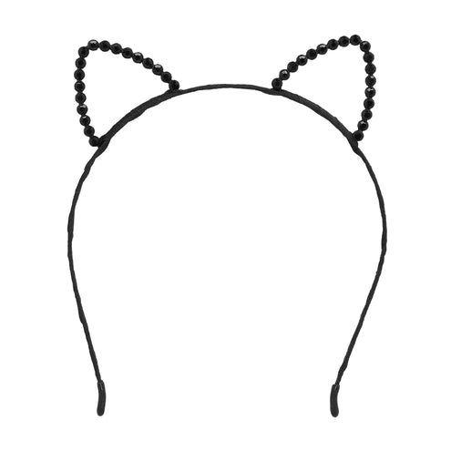 E-Carnavalskleding.nl Diadeem Cat black diamond
