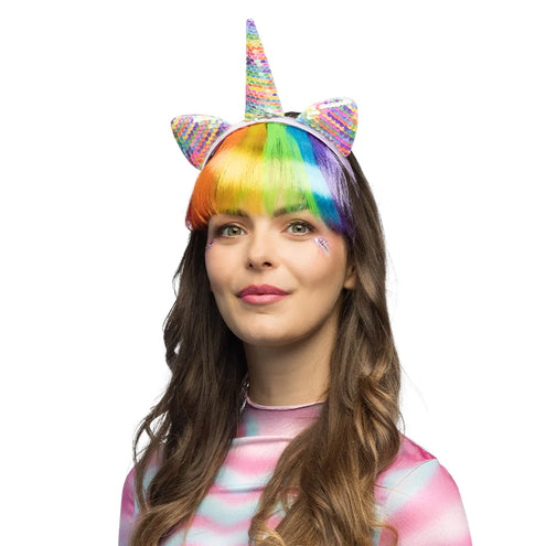 E-Carnavalskleding.nl Diadeem Colourful unicorn