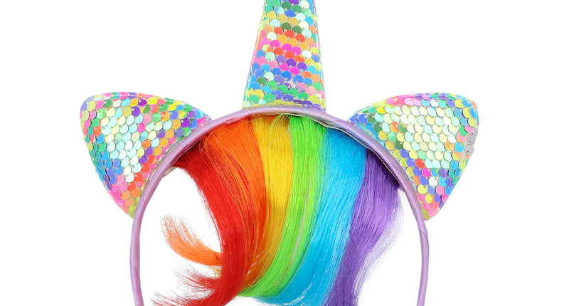 E-Carnavalskleding.nl Diadeem Colourful unicorn