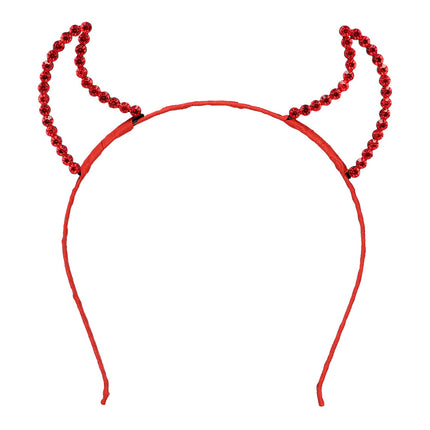 E-Carnavalskleding.nl Diadeem Devil diamond