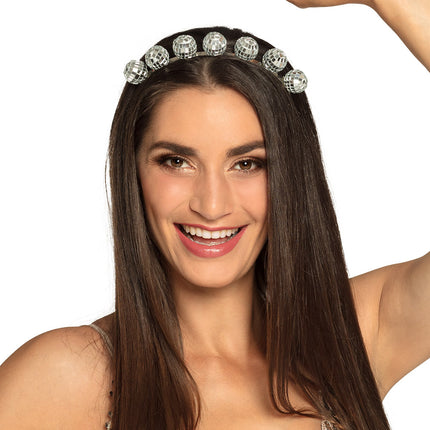 E-Carnavalskleding.nl Diadeem Disco ballen de luxe