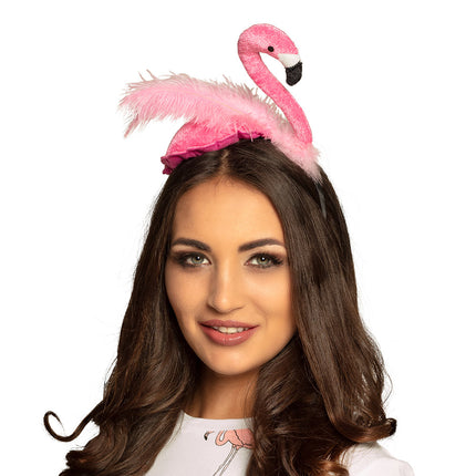E-Carnavalskleding.nl Diadeem Flamingo