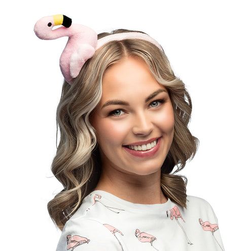 E-Carnavalskleding.nl Diadeem Flamingo pluche
