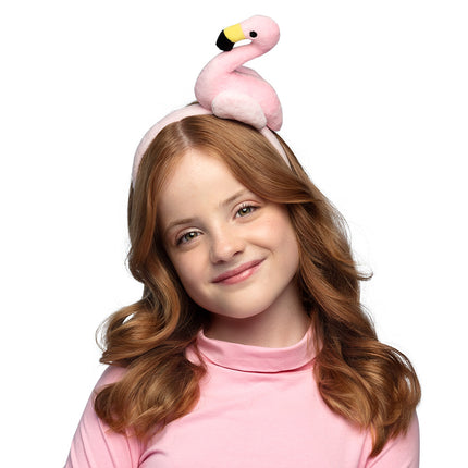 E-Carnavalskleding.nl Diadeem Flamingo pluche