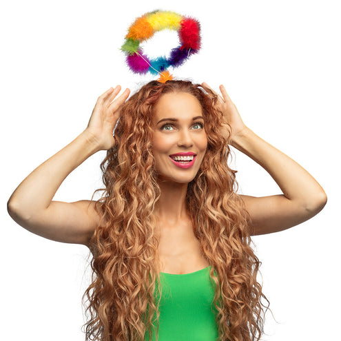E-Carnavalskleding.nl Diadeem Halo regenboog