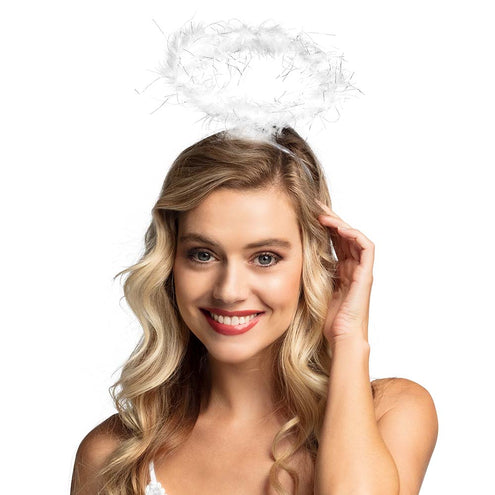 E-Carnavalskleding.nl Diadeem Halo wit