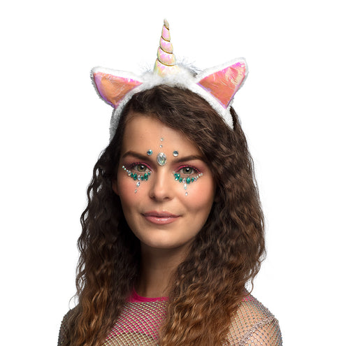 E-Carnavalskleding.nl Diadeem Holo unicorn